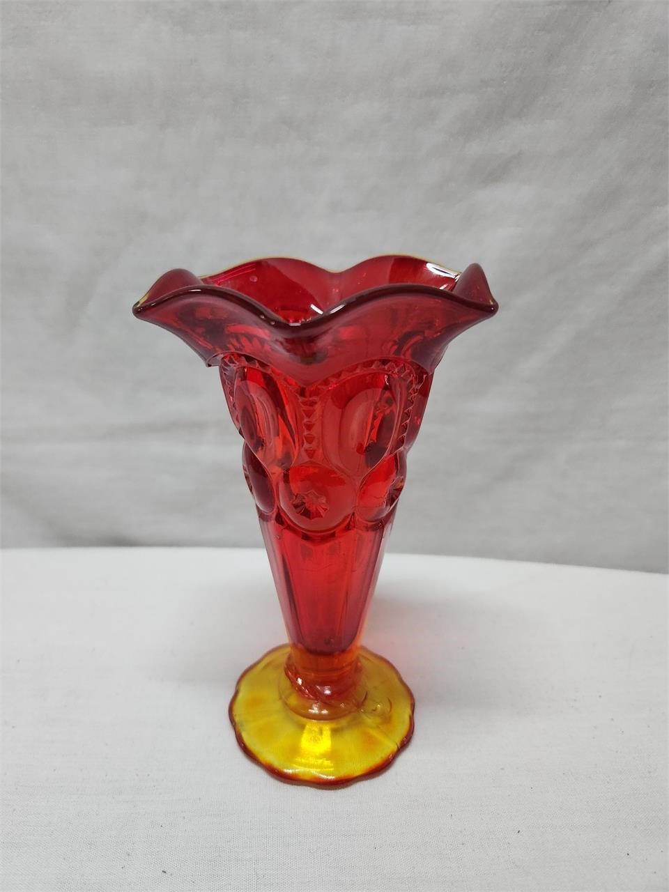 Amberina Glass Vase
