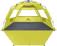 NXONE XL Beach Tent for 4, UPF 50+, Windproof