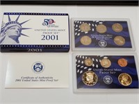 OF) 2001 us proof set