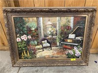 OIL ON CANVAS IN ORNATE FRAME