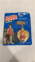 1982 Annie locket with removable doll.  New in