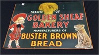 Tin Adv, Sign-Branch of Golden Sheaf Bakery