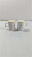 Vintage White Plastic Salt and Pepper Shakers