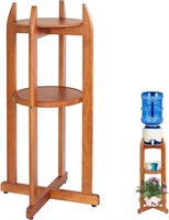 Natural Solid Wood Water Dispenser Floor Stand