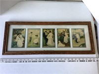 Victorian 5 postcard Set The Ages of Love 25.5x10