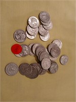 Silver Washington Quarters $10 FV