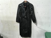 Vintage Leather Trench Coat