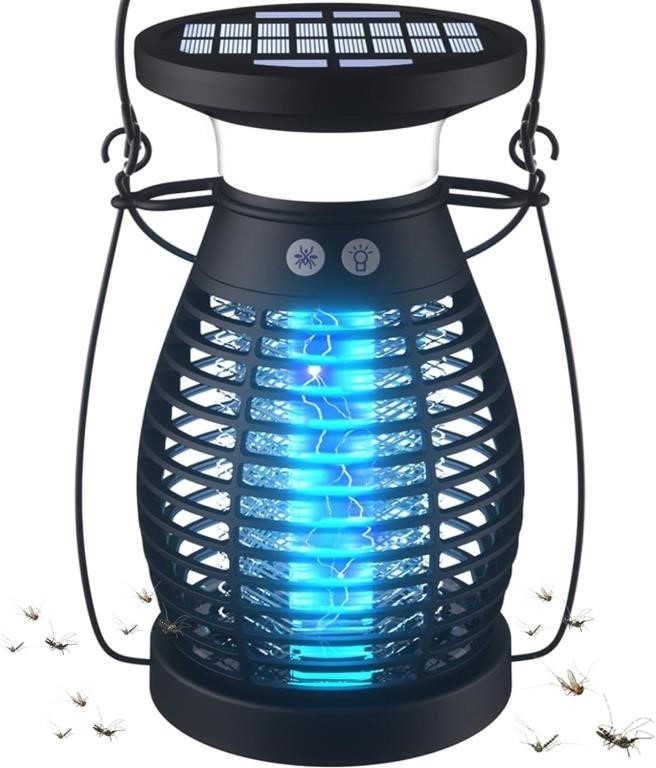 Solar Bug Zapper Outdoor Waterproof, Rechargeable