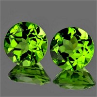 Natural Peridot Pair 8.00 MM - VVS