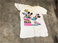 MICKEY AND MINNIE MOUSE SHIRT - NEEDS CLEANING