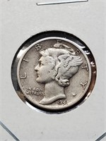 Higher Grade 1941-D Silver Mercury Dime