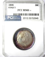 1926 Sesqui 50c MS65+ Purple Rim Lists $2500