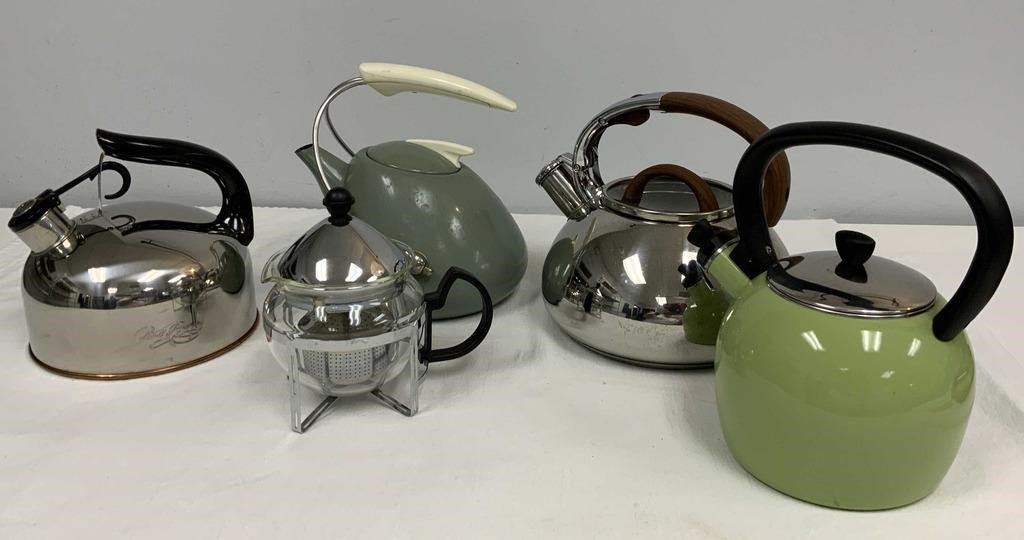 Five Tea Kettles