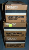 3 Boxed Structo Construction Vehicles