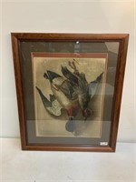 Framed Picture of Ducks (Some Damage)