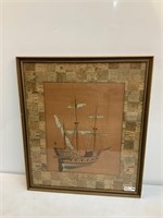 Framed Ancient Sailing