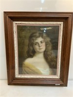 Framed Picture of Young Girl