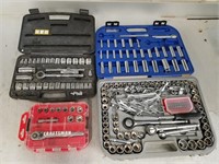 Assorted Socket Sets & Wrenches