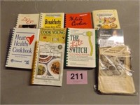 9 COOKBOOKS & LOOSE RECIPES