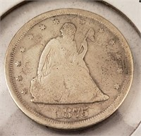 1875-S Seated Liberty 20-Cent Piece