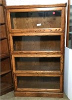 Lawyer's Style Bookcase with Oak Finish