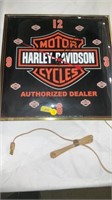 Harley-Davidson Clock, not tested15x15 inch