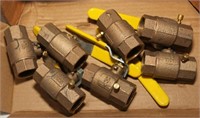 7 new Honeywell Braukmann bronze body ball valves