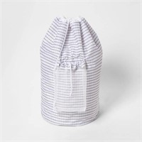 (2) Room Essentials Backpack Laundry Bag Grid