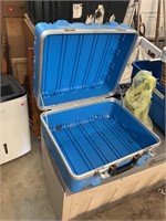 Blue briefcase style case