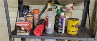 Shelf of Automotive Supplies & Fire Extinguisher