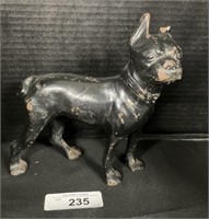 Cast Iron Boston Terrier Doorstop.