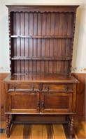 Antique Jacobean  Piece Dresser/Hutch