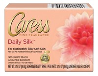 Caress Daily Silk BodyBar WhitePeach OrangeBlossom