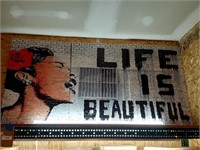 "Life Is Beautiful" Canvas city art