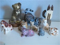 Assorted Animal Figurines Tallest 8"