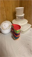 Food storage containers and snack bowls