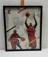 Framed Miami Heat Picture with Shaq and