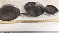 (3) Cast Iron skillet