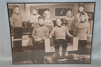 Vtg Gold Star Gallery Star Trek Sepia Bridge Crew