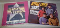 1987 & 1991 25th Anniv Star Trek Wall Calendars