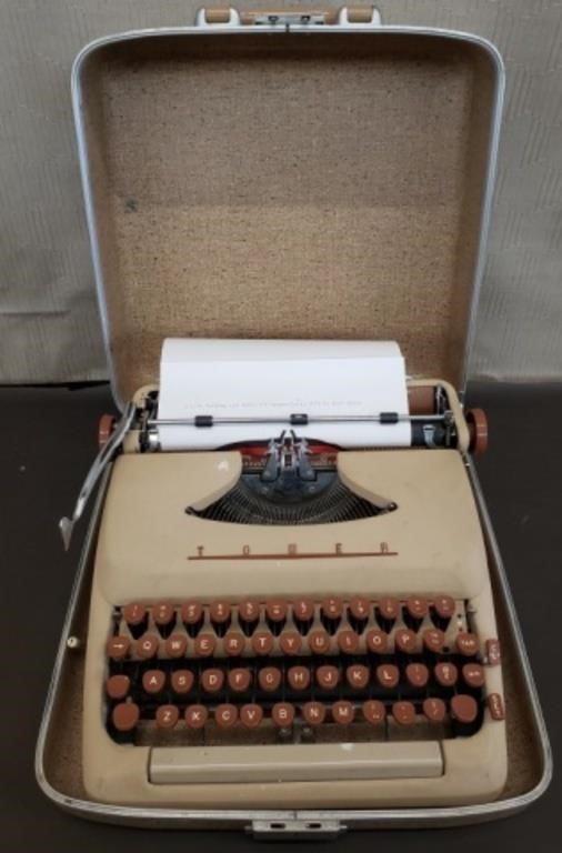 Vintage Tower Manual Typewriter. Works Good.