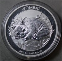 Australia 1oz Silver Bullion 2022 Wombat