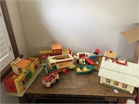 Early Fisher Price toys, etc.