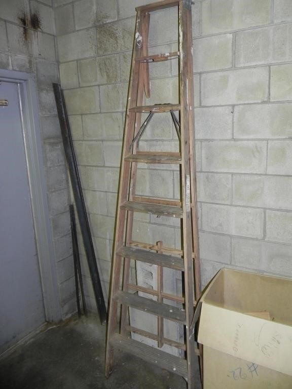8 Ft. Wooden Ladder