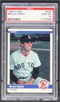 Bruce Hurst 1984 Fleer #400 Baseball Card PSA Grad