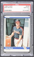 Bob Boone 1984 Fleer #509 Baseball Card PSA Graded