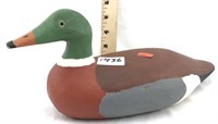 Hand carved vintage duck decoy