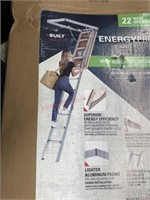Energy pro aluminum attic ladder 22” opening