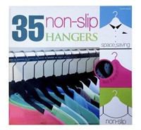Soft Non-Slip Space Saving Hangers (Set of 35) by