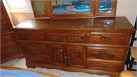 Master Oak Dresser with Mirror